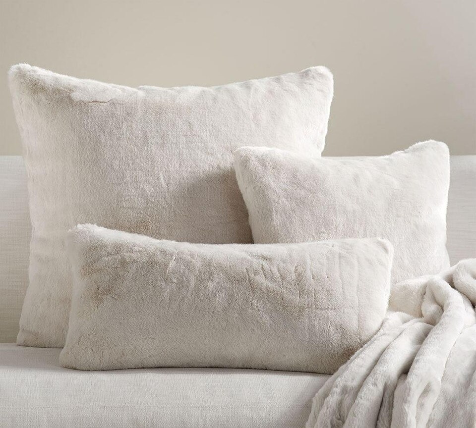 Faux Fur Alpaca Cushion Covers Pottery Barn Australia